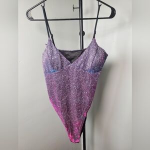 Sparkling Purple and Pink Women's Bodysuit